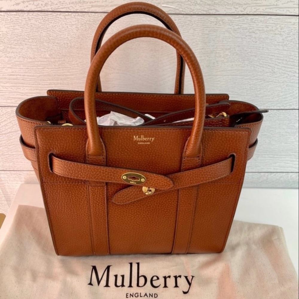 **SOLD**Mulberry Oak Small Bayswater Zip Bag